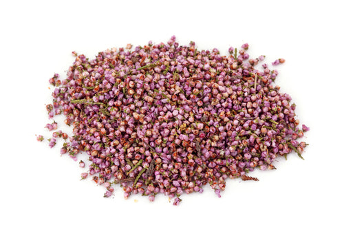 Heather flowers are delicate yet powerful blossoms known for their urinary tract support, gentle detoxifying properties, and calming effects on the nervous system. Traditionally used in European herbalism, heather flowers help flush the kidneys and bladder while promoting emotional ease and heart-centered calm.